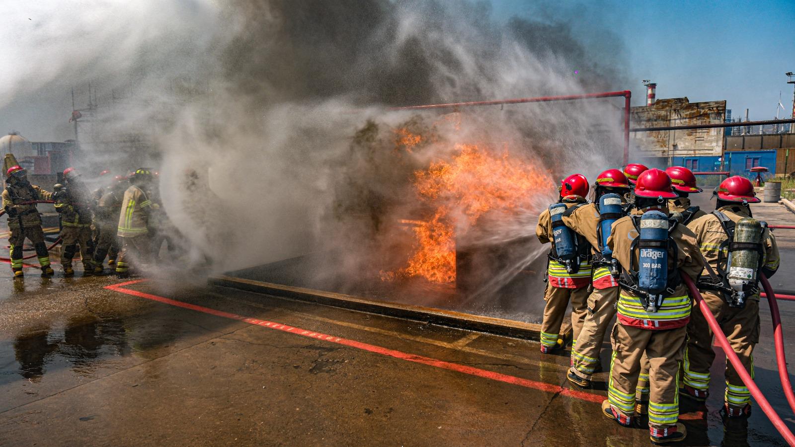 Firefighter training